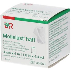   MOLLELAST HAFT 4 M X 4 CM  ÖNTAPADÓ RUGALMAS RÖGZÍTŐ PÓLYA (LOHMANN) 