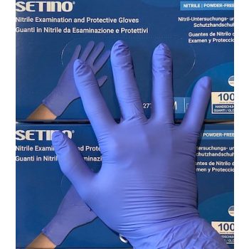 Nitril védőkesztyű kék 100db, XS méretben