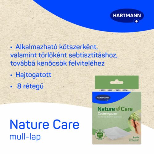 Nature Care steril mull-lap 7,5x7,5cm  (1csom/2db)