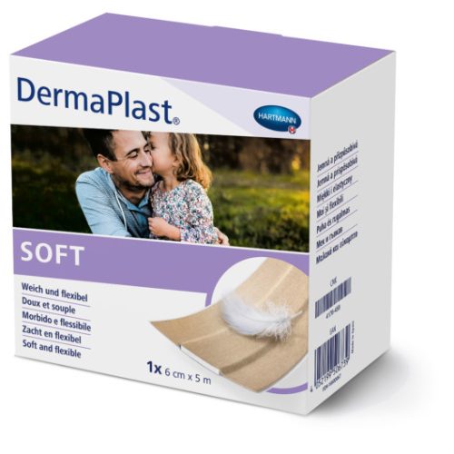 DermaPlast® SOFT sebtapasz tekercsben  (1x  4cmx5m)