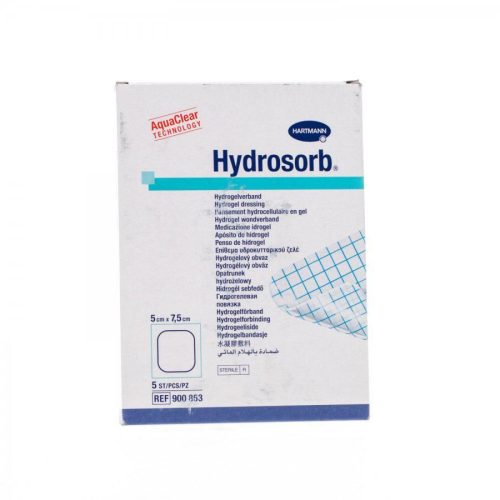 Hydrosorb ®  hidrogél kötszer  5*7,5cm